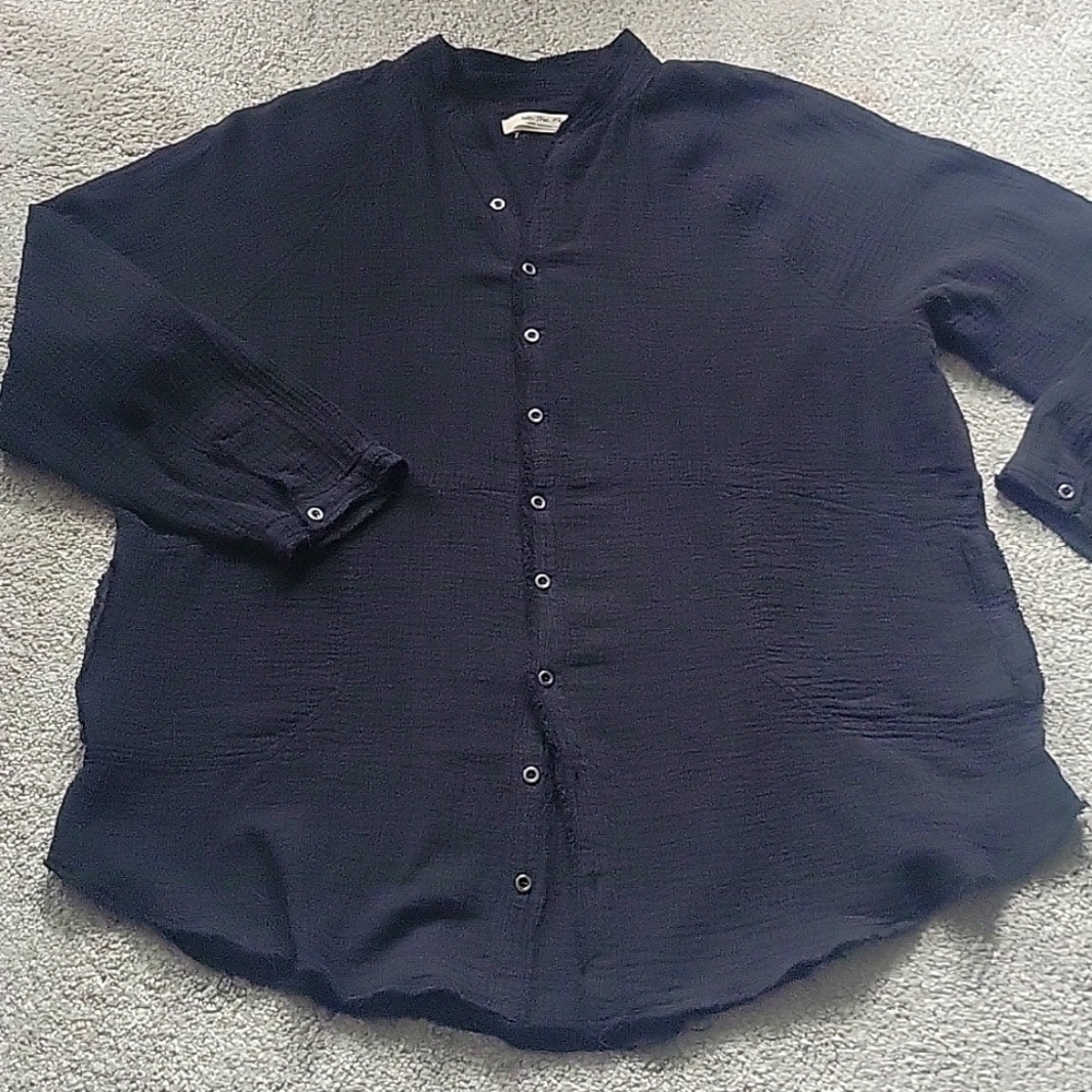 We The Free button front shirt size L